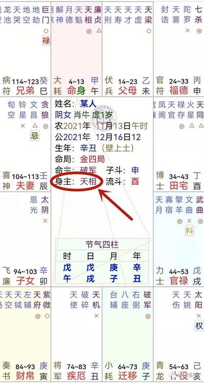 紫微斗数主星庙旺陷表