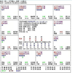 紫微斗数各宫四化