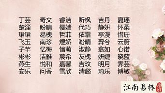 初字的女孩名字