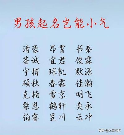 万姓女孩取名要大气
