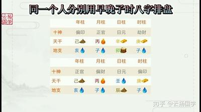 早晚子时的正确排八字方法