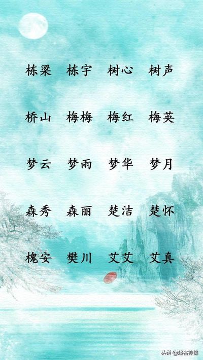 八字缺木叫什么名字