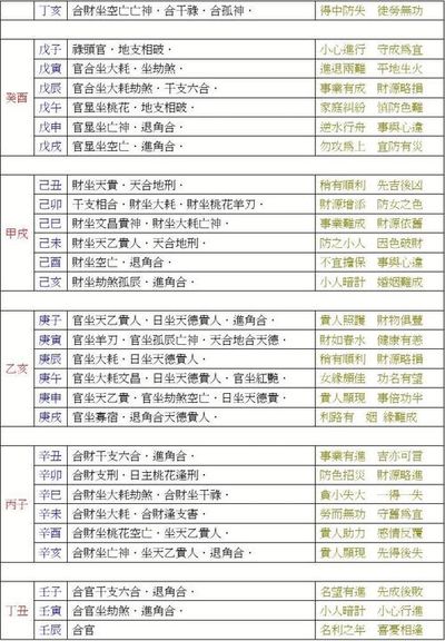 八字里的元辰是什么意思