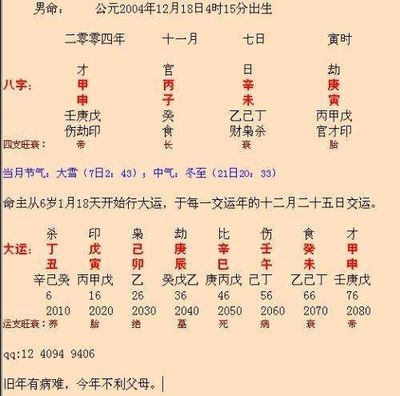 八字算命 格局查询
