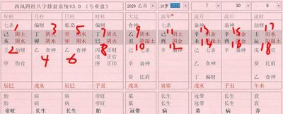 盲派八字断流年流流月法