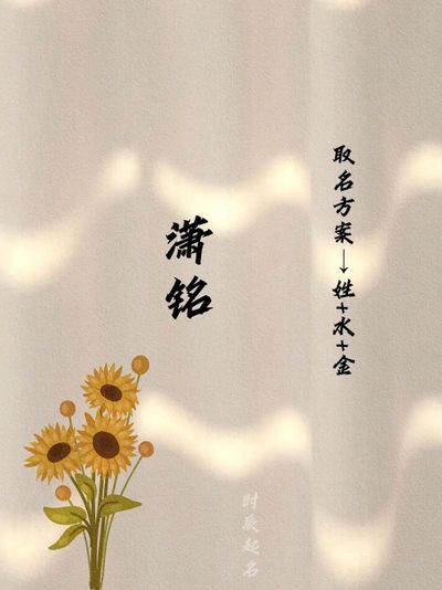 八字喜用神为金水的男孩名字